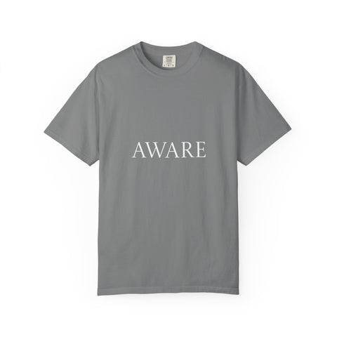 Aware T‑Shirt — Minimal Mindfulness Graphic Tee