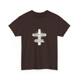 Trust God & Chill T‑Shirt — Inspirational Christian Tee with Cross Design
