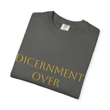 T-Shirt — "Discernment Over Desire" Minimalist Inspirational Tee