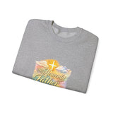 Religious Sweatshirt - My Heavenly Father Watercolor Cross Crewneck