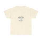 Trust God & Chill T‑Shirt — Inspirational Christian Tee with Cross Design