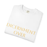 T-Shirt — "Discernment Over Desire" Minimalist Inspirational Tee
