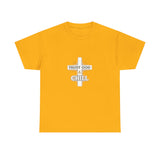 Trust God & Chill T‑Shirt — Inspirational Christian Tee with Cross Design