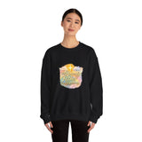 Religious Sweatshirt - My Heavenly Father Watercolor Cross Crewneck