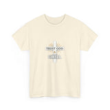 Trust God & Chill T‑Shirt — Inspirational Christian Tee with Cross Design