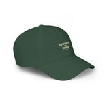 Discernment Over Desire Baseball Cap — Minimalist Red Low-Profile Hat