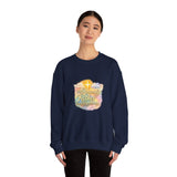 Religious Sweatshirt - My Heavenly Father Watercolor Cross Crewneck