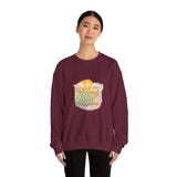 Religious Sweatshirt - My Heavenly Father Watercolor Cross Crewneck