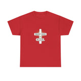 Trust God & Chill T‑Shirt — Inspirational Christian Tee with Cross Design