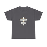 Trust God & Chill T‑Shirt — Inspirational Christian Tee with Cross Design