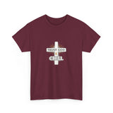 Trust God & Chill T‑Shirt — Inspirational Christian Tee with Cross Design