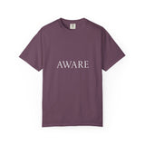 Aware T‑Shirt — Minimal Mindfulness Graphic Tee
