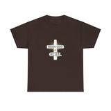 Trust God & Chill T‑Shirt — Inspirational Christian Tee with Cross Design