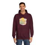 Inspirational Christian Hoodie - 'Heavenly Father' Watercolor Cross Design
