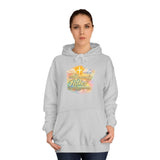 Inspirational Christian Hoodie - 'Heavenly Father' Watercolor Cross Design