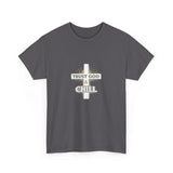 Trust God & Chill T‑Shirt — Inspirational Christian Tee with Cross Design