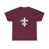 Trust God & Chill T‑Shirt — Inspirational Christian Tee with Cross Design