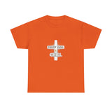 Trust God & Chill T‑Shirt — Inspirational Christian Tee with Cross Design