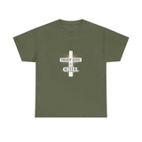 Trust God & Chill T‑Shirt — Inspirational Christian Tee with Cross Design