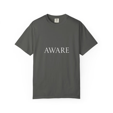 Aware T‑Shirt — Minimal Mindfulness Graphic Tee