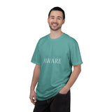 Aware T‑Shirt — Minimal Mindfulness Graphic Tee