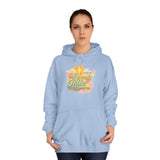 Inspirational Christian Hoodie - 'Heavenly Father' Watercolor Cross Design