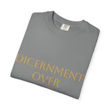 T-Shirt — "Discernment Over Desire" Minimalist Inspirational Tee