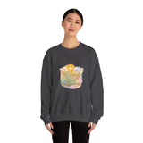 Religious Sweatshirt - My Heavenly Father Watercolor Cross Crewneck